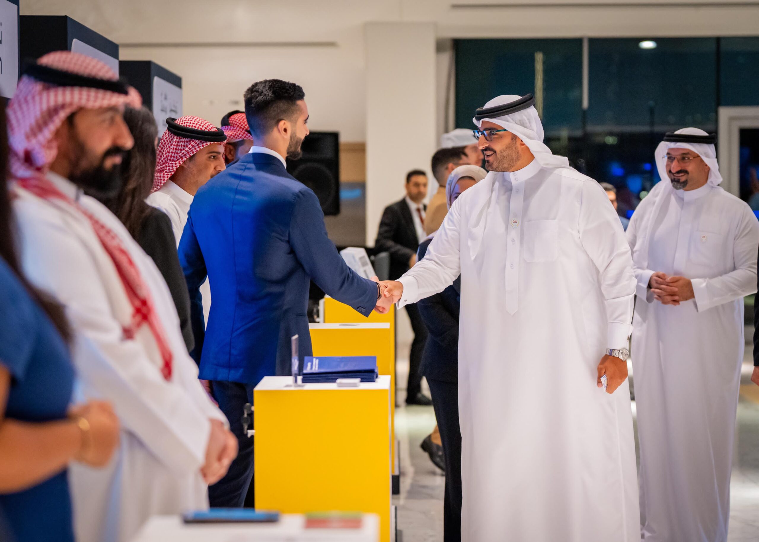 HH Shaikh Isa bin Salman bin Hamad Al Khalifa attends the demo day for the ninth edition of the Young Entrepreneur (Mashroo3i) program